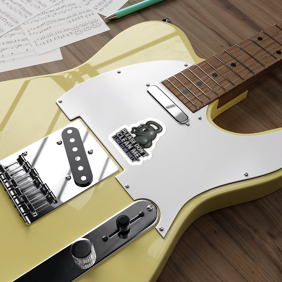 Kettle Belle Sticker | “Please Don’t Clean Me”