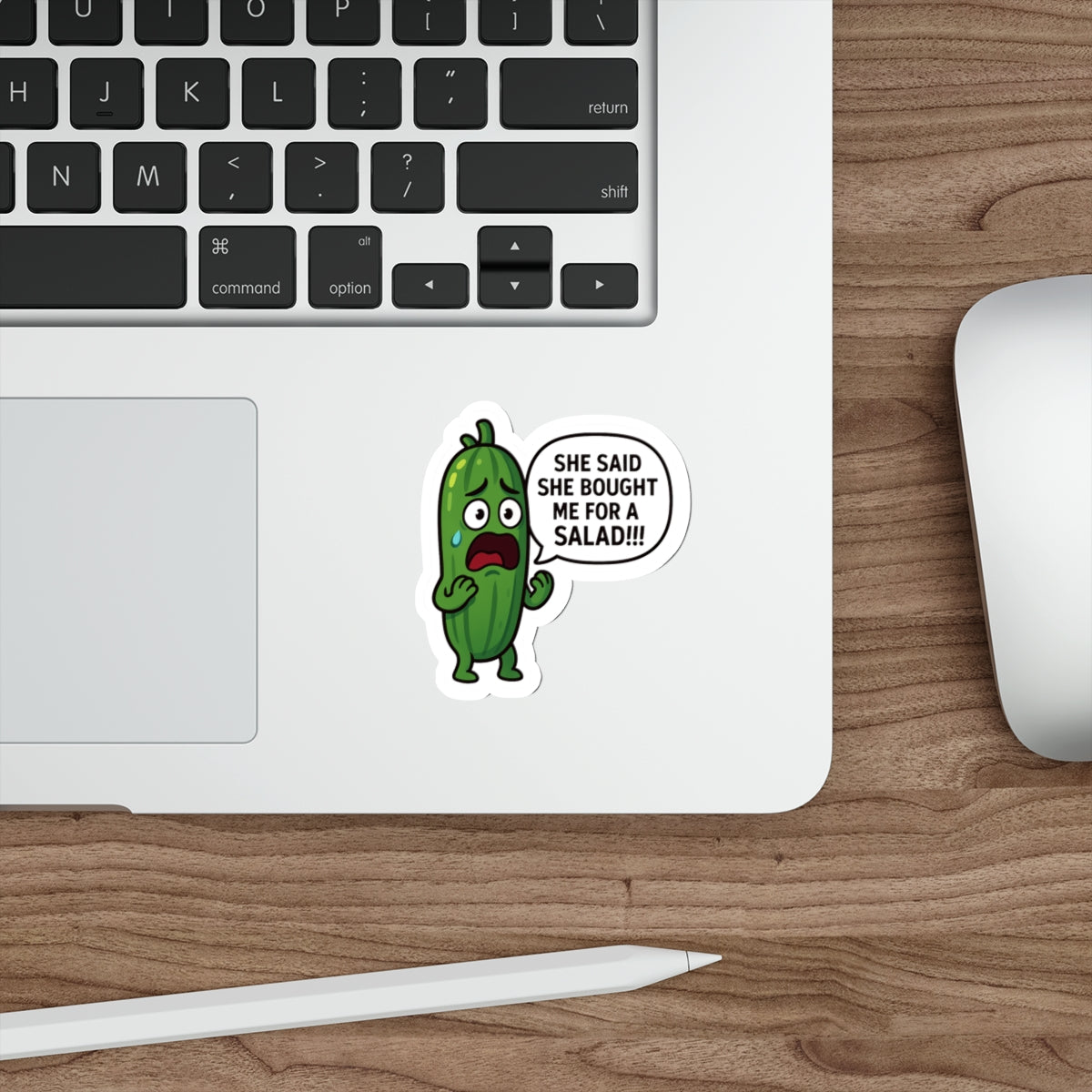 Cucumber Crisis Sticker | “She Said She Bought Me for a Salad!!!” 🥒😳